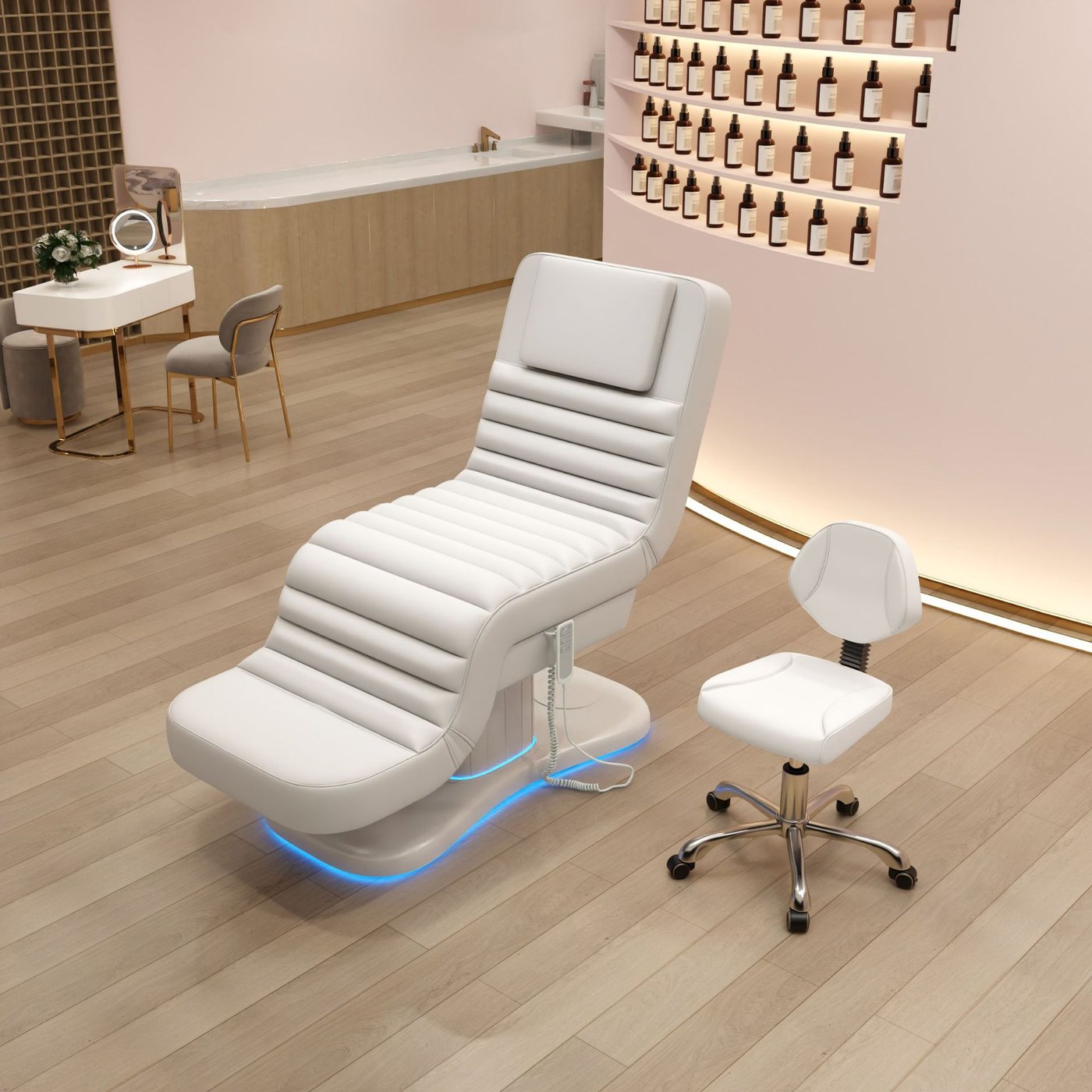 Luxury Beauty Bed with Matching Stool gallery 3