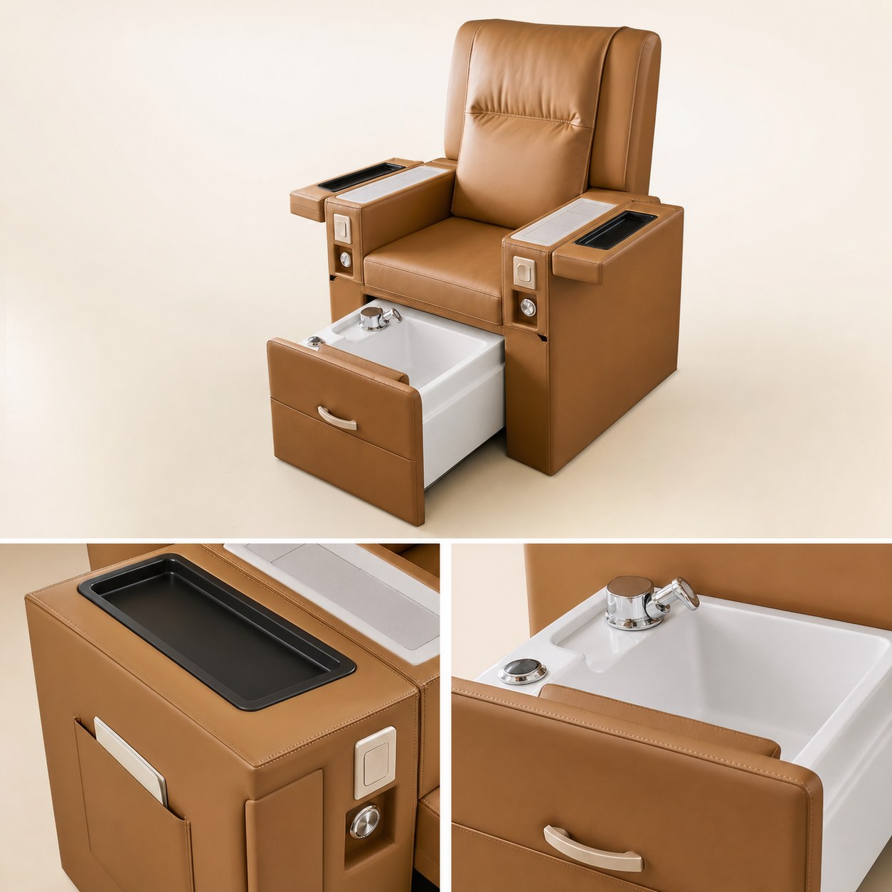 Integrated Cabinet Pedicure Spa Chair YIO-C02 gallery 3