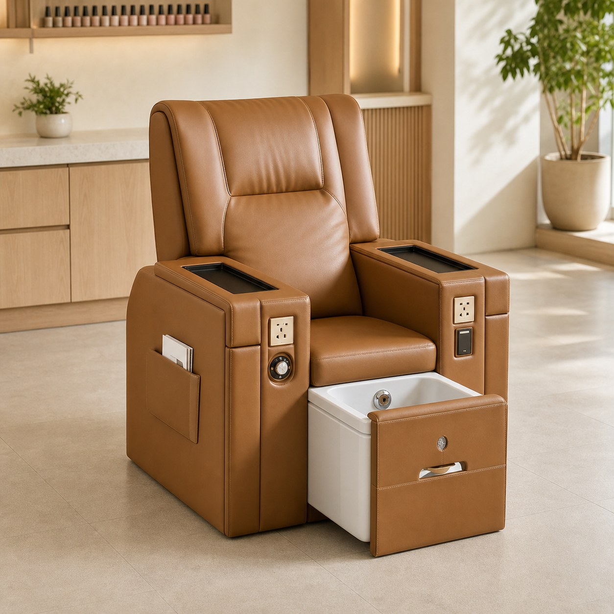 Integrated Cabinet Pedicure Spa Chair YIO-C02 gallery 2