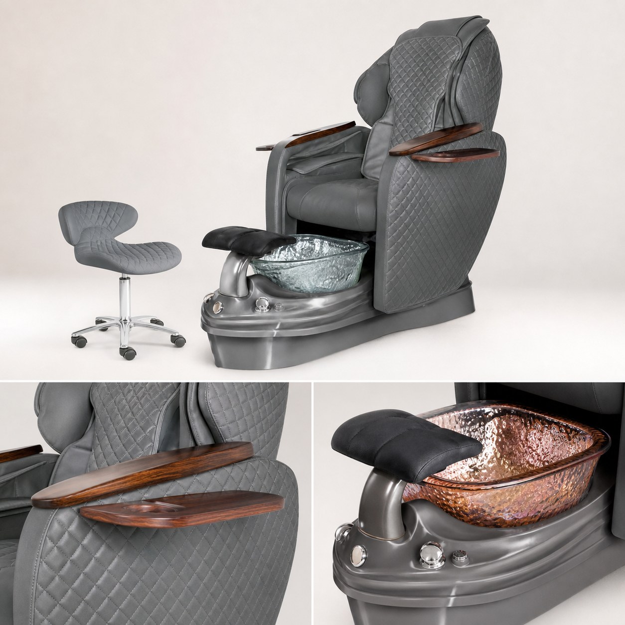 Diamond-Quilted Pedicure Spa Chair YIO-C05 gallery 3