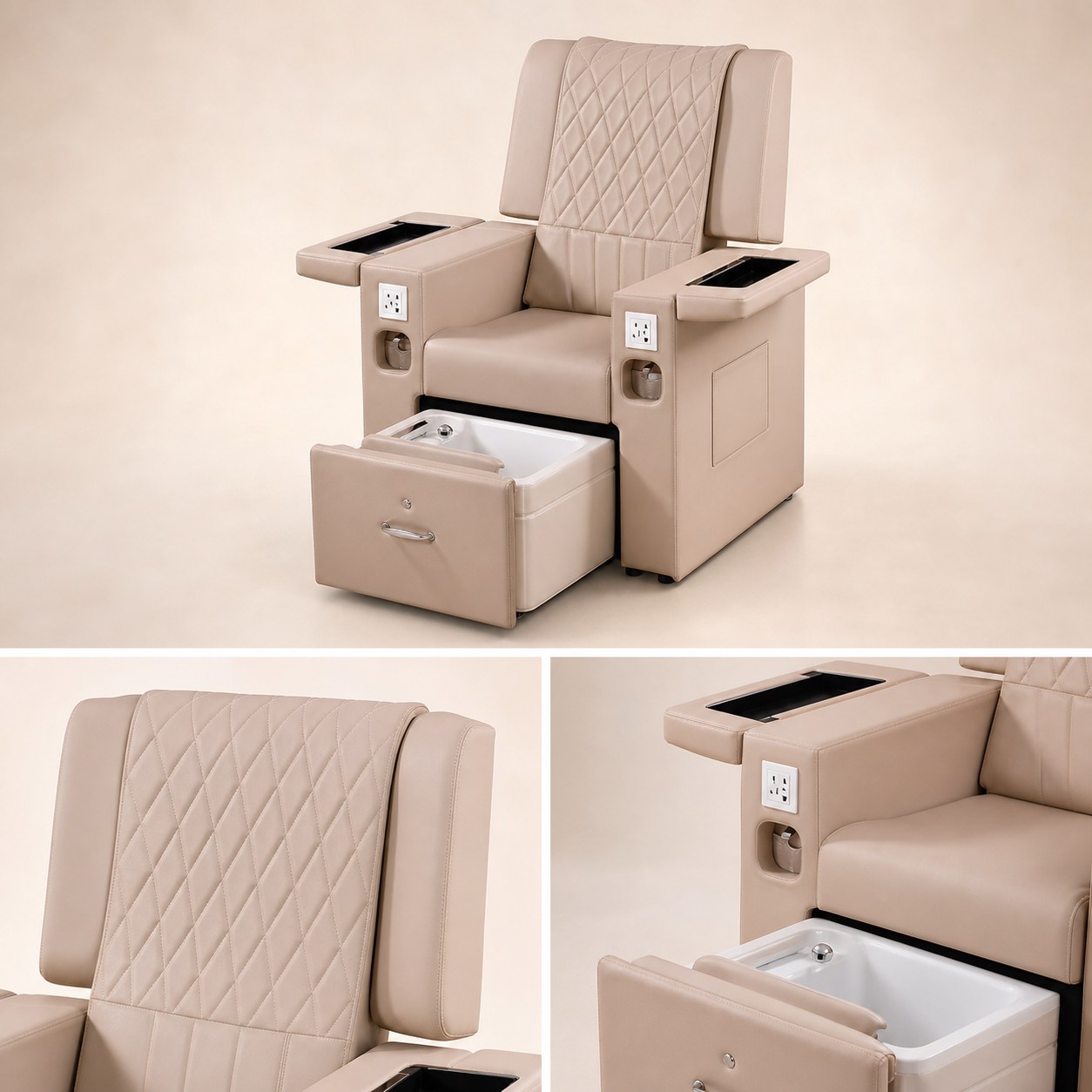 Pedicure Spa Chair with Dual Arm Trays YIO-C09 gallery 3