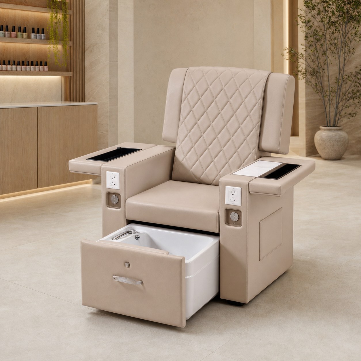Pedicure Spa Chair with Dual Arm Trays YIO-C09 gallery 2