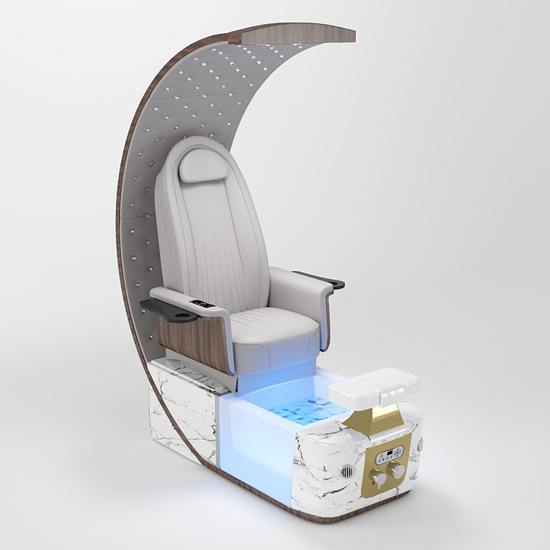 Pedicure Spa Chair with LED Canopy