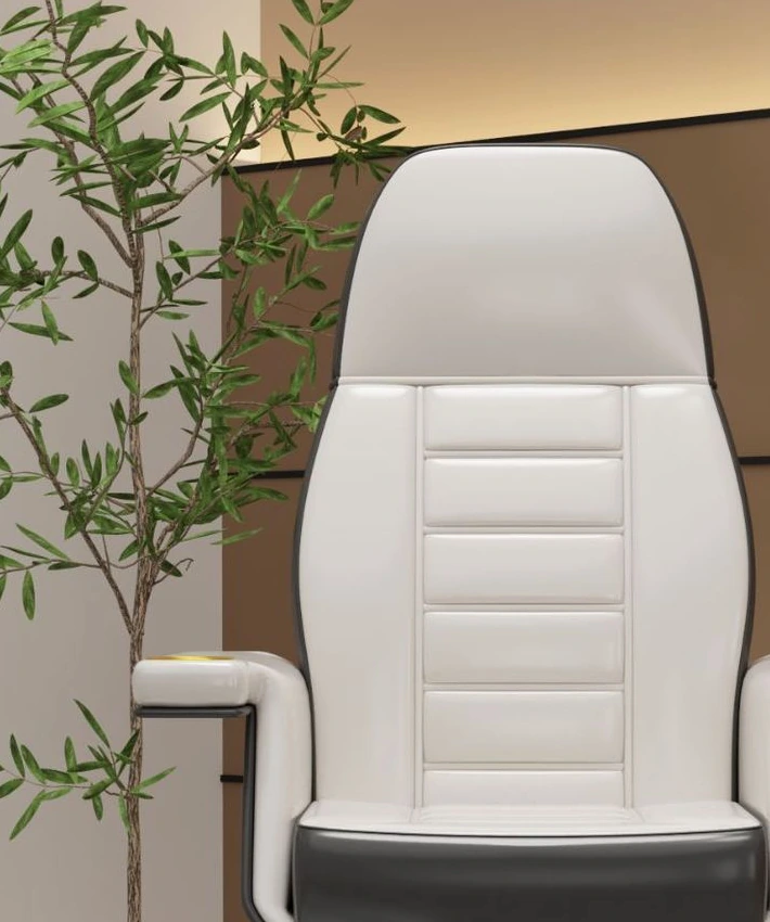Upholstered backrest detailing on YIO-C11