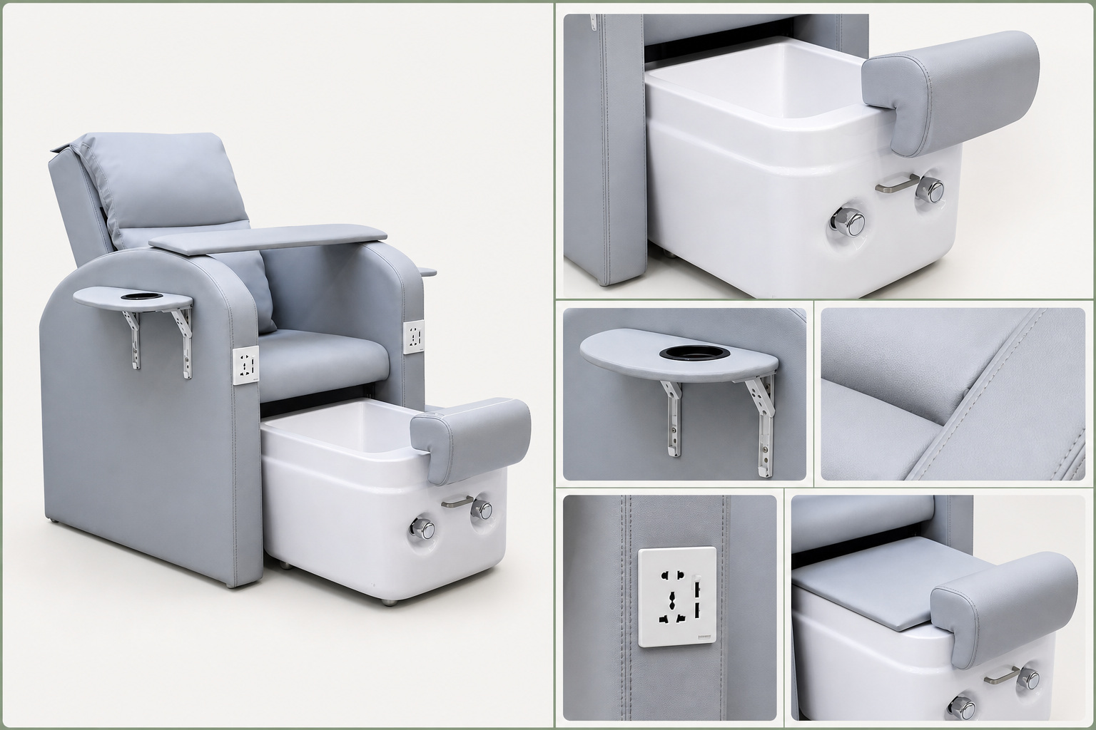 Pedicure Spa Chair with Foot Basin gallery 3