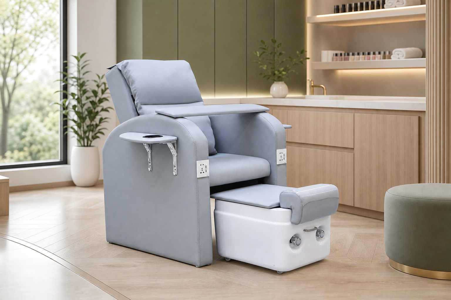 Pedicure Spa Chair with Foot Basin gallery 2